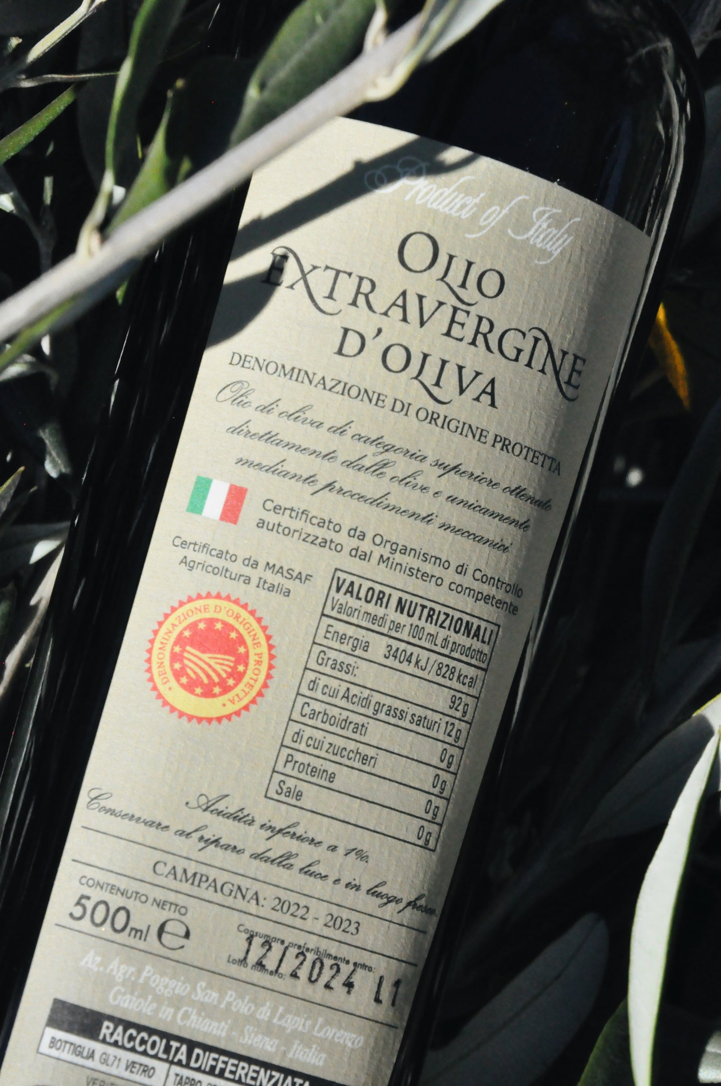 Lorenzo's Chianti Classico DOP Extra-Virgin Olive Oil