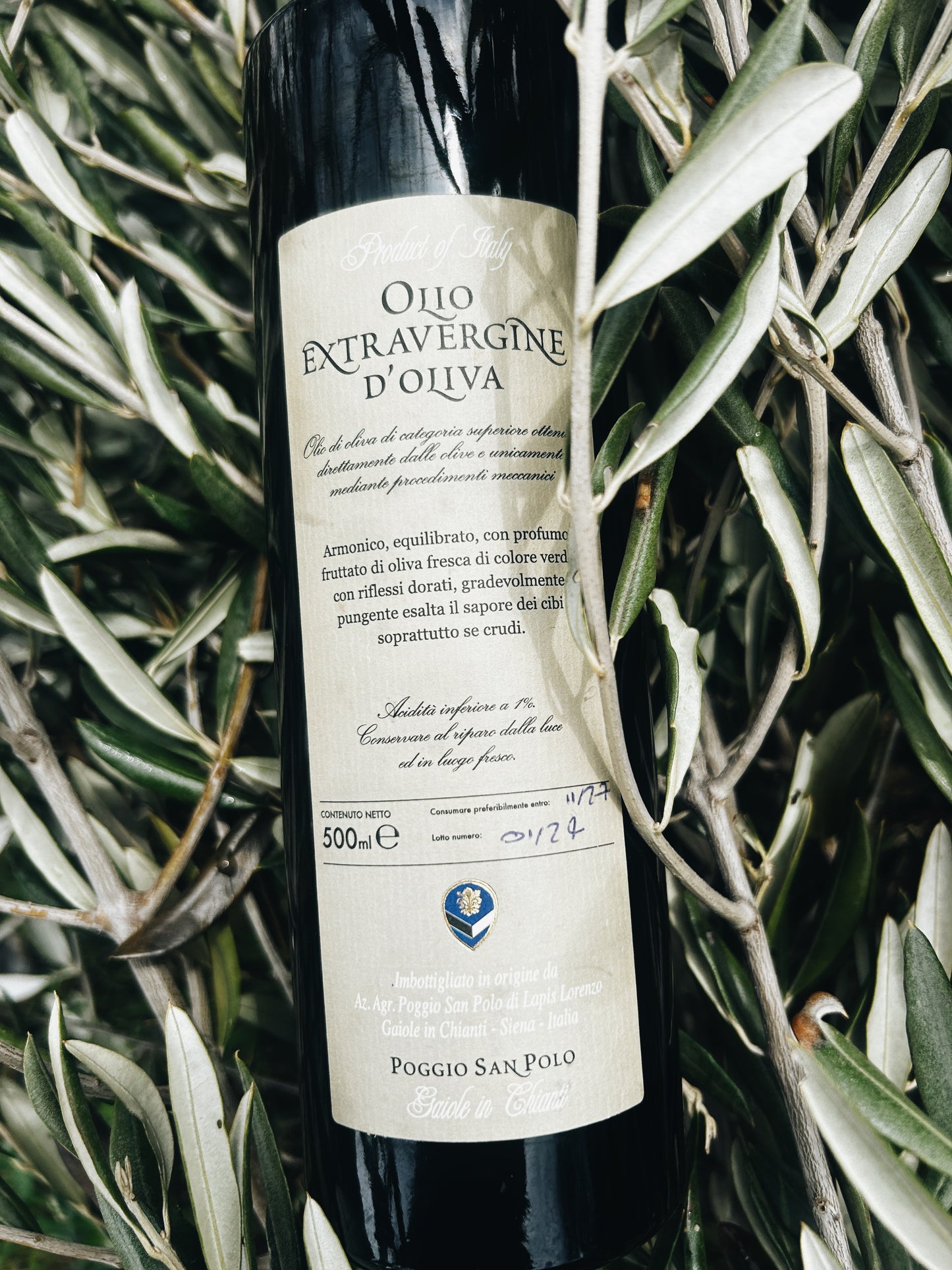 Lorenzo's Extra-Virgin Olive Oil - Glass Bottle